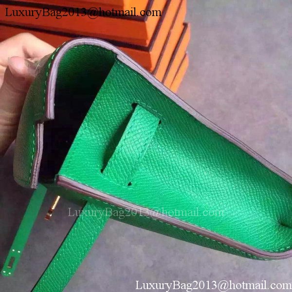 Hermes Kelly 31cm Clutch Epsom Leather KL31 Green