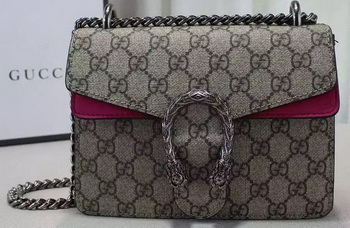 Gucci Dionysus GG Supreme Shoulder Bag 421970 Rose