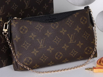 Louis Vuitton M41638  Monogram Canvas PALLAS CLUTCHES Black