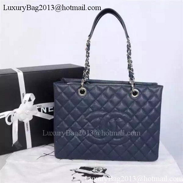 Chanel Shopper Bag Original Calfskin Leather A95021 Royal