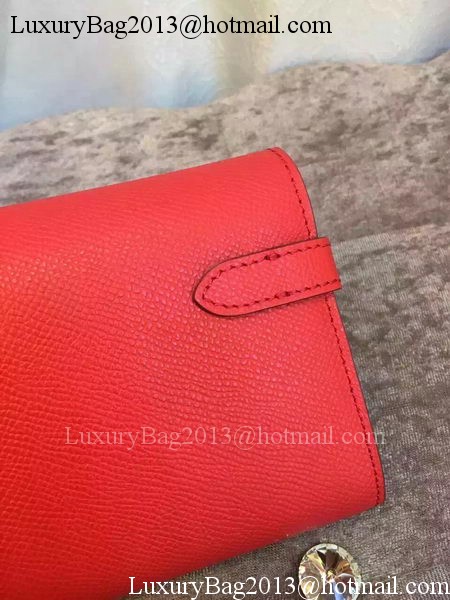 Hermes Kelly Wallet Epsom Leather H009 Red