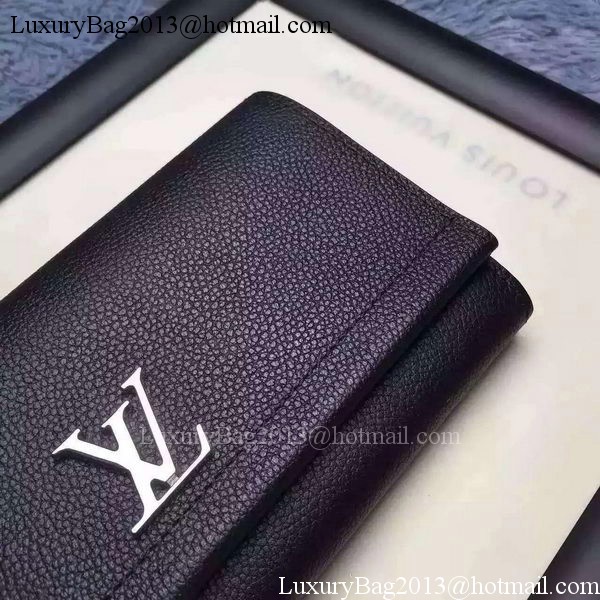 Louis Vuitton LOCKME II Wallet M62350 Black