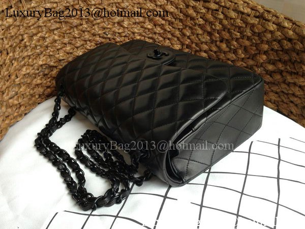 Chanel Classic Flap Bag Original Lambskin Leather A1113 Black