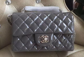 Chanel mini Classic Flap Bag Original Patent A1116 Grey