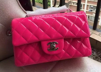 Chanel mini Classic Flap Bag Original Patent A1116 Rose