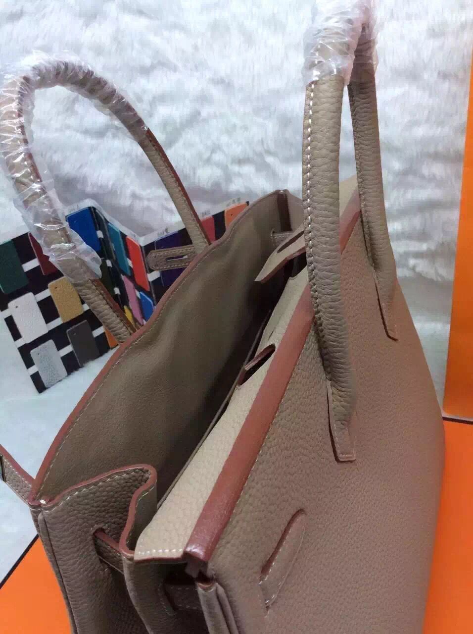 Hermes Birkin 35CM 30CM Tote Bag Grainy Leather H35H30 Grey