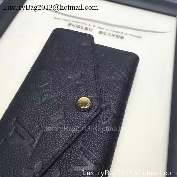 Louis Vuitton Monogram Empreinte COMPACT CURIEUSE WALLET M60568 Black