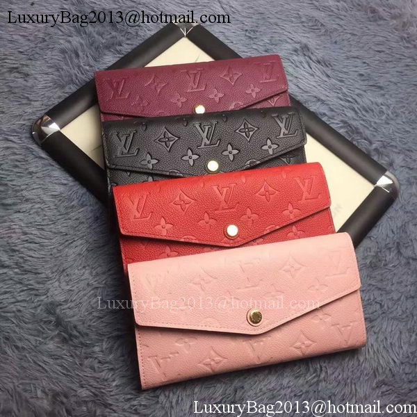 Louis Vuitton Monogram Empreinte WALLET M60565 Pink