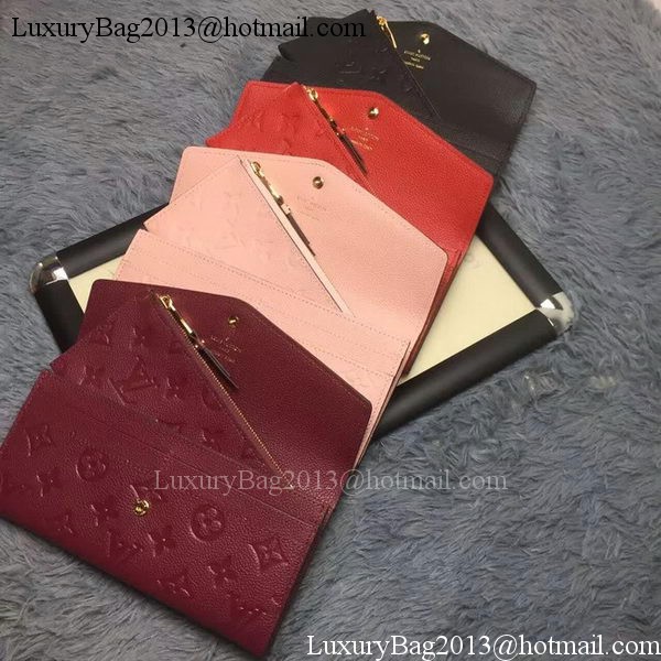 Louis Vuitton Monogram Empreinte WALLET M60565 Pink