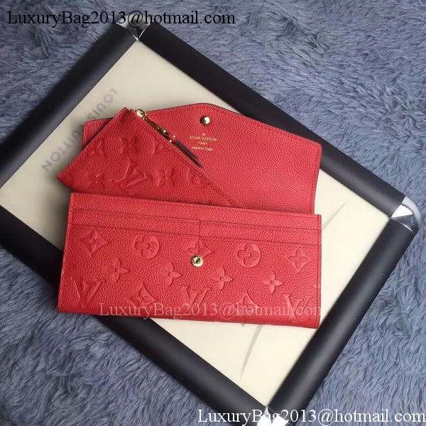 Louis Vuitton Monogram Empreinte WALLET M60565 Red