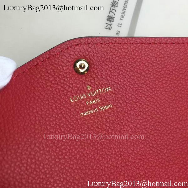 Louis Vuitton Monogram Empreinte WALLET M60565 Red