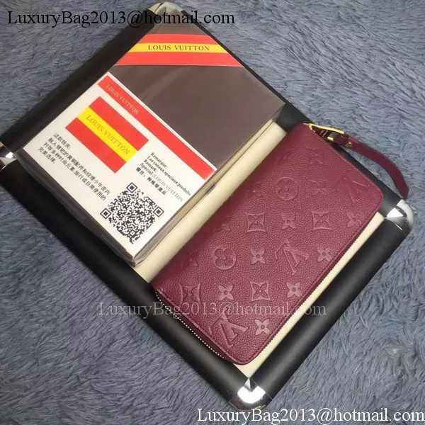 Louis Vuitton Monogram Empreinte ZIPPY WALLET M60571 Purple