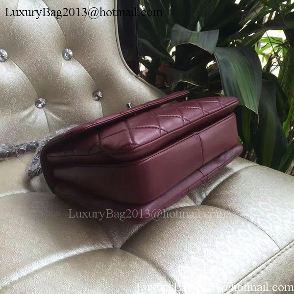 Chanel Classic Top Flap Bag Original Sheepskin Leather A92236 Burgundy