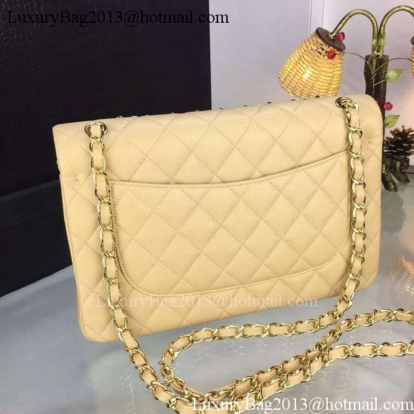 Chanel Classic Flap Bag Original Cannage Patterns A1119 Apricot