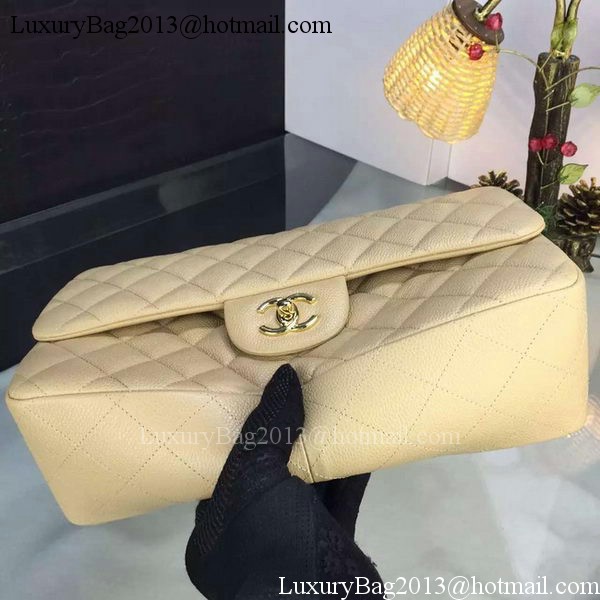 Chanel Classic Flap Bag Original Cannage Patterns A1119 Apricot