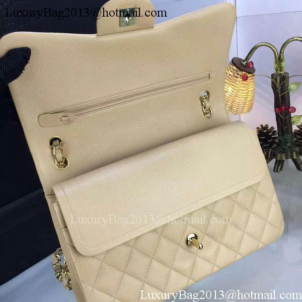 Chanel Classic Flap Bag Original Cannage Patterns A1119 Apricot