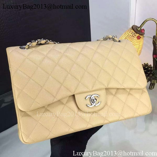 Chanel Classic Flap Bag Original Cannage Patterns A1119 Apricot