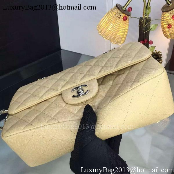 Chanel Classic Flap Bag Original Cannage Patterns A1119 Apricot