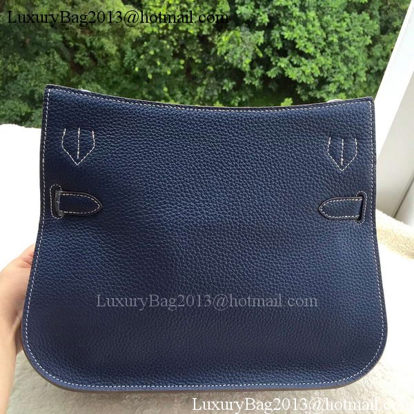 Hermes Jypsiere 31CM Shoulder Bag Calfskin Leather H0880 Royal