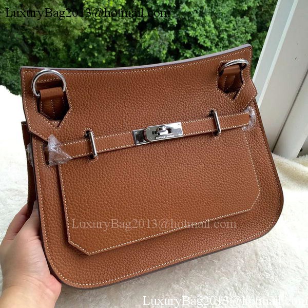 Hermes Jypsiere 31CM Shoulder Bag Calfskin Leather H0880 Wheat