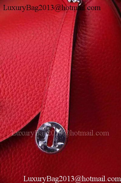 Hermes Lindy 30CM Leather Shoulder Bag H0881 Red