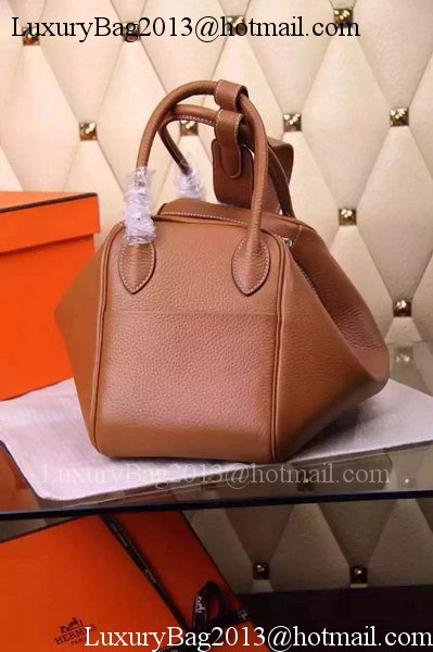 Hermes Lindy 30CM Leather Shoulder Bag H0881 Wheat