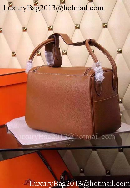 Hermes Lindy 30CM Leather Shoulder Bag H0881 Wheat