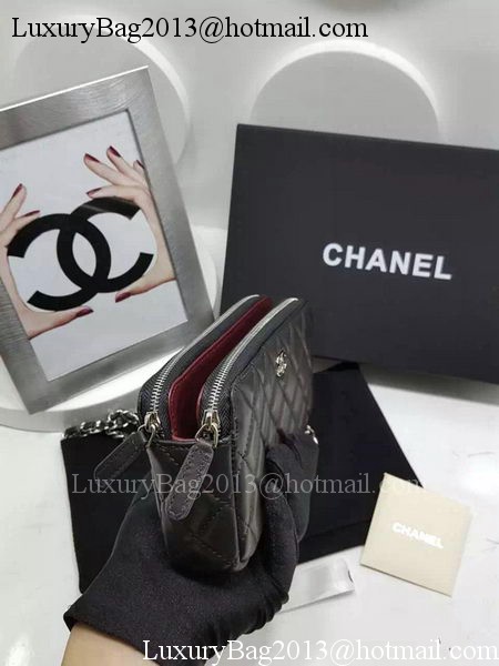 Chanel mini Shoulder Bag Sheepskin Leather A7020 Black