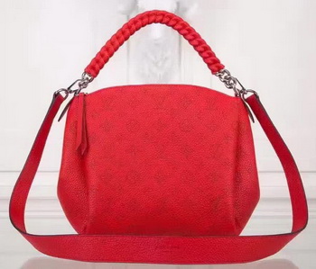 Louis Vuitton Mahina Leather BABYLONE CHAIN BB Bag M51223 Red