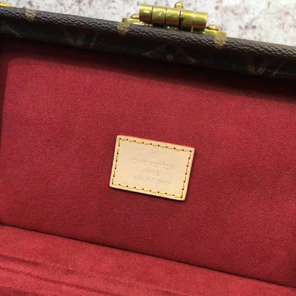 Louis Vuitton Mini Monogram Canvas Treasure Box 40665 Marroon