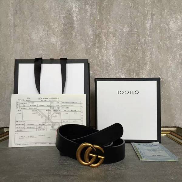 Gucci Original Calf Leather 3.5CM Belt 68884C