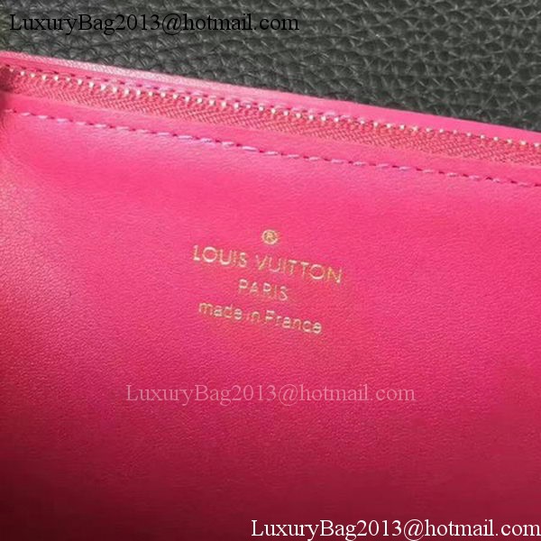 Louis Vuitton Calfskin Leather CAPUCINES WALLET M61249 Black