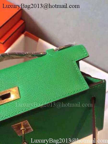 Hermes Kelly 22cm Tote Bag Original Leather KL22 Green