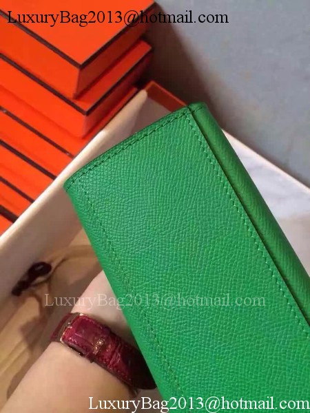 Hermes Kelly 22cm Tote Bag Original Leather KL22 Green