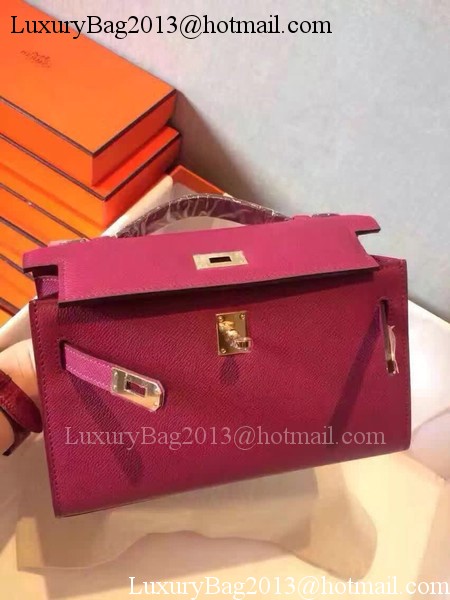 Hermes Kelly 22cm Tote Bag Original Leather KL22 Rose