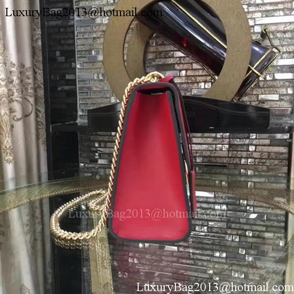 Gucci Padlock Series Gucci Signature Shoulder Bag 409486 Red