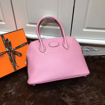 Hermes Bolide 31CM Calfskin Leather Tote Bag B3302 Pink