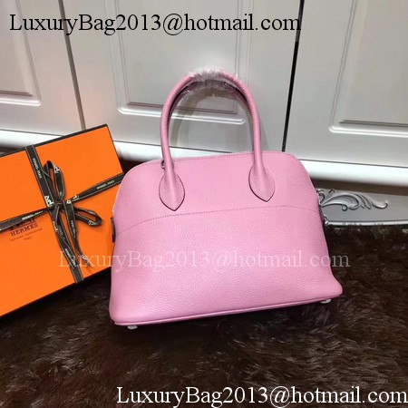 Hermes Bolide 31CM Calfskin Leather Tote Bag B3302 Pink