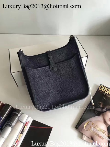 Hermes Evelyne 30cm Messenger Bag E3301 Black