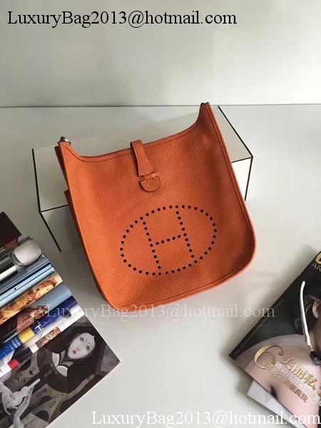 Hermes Evelyne 30cm Messenger Bag E3301 Orange