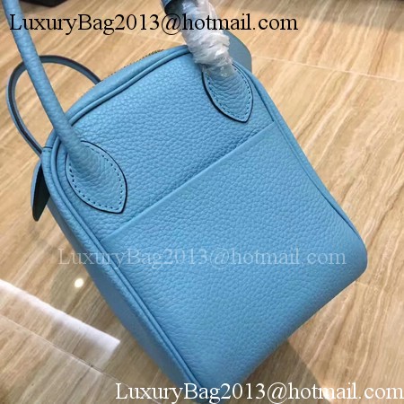 Hermes Lindy 30CM Original Leather Shoulder Bag LD30 Blue&Green