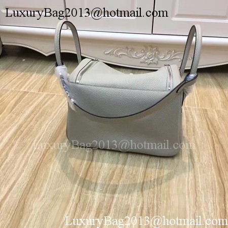 Hermes Lindy 30CM Original Leather Shoulder Bag LD30 Grey&Blue