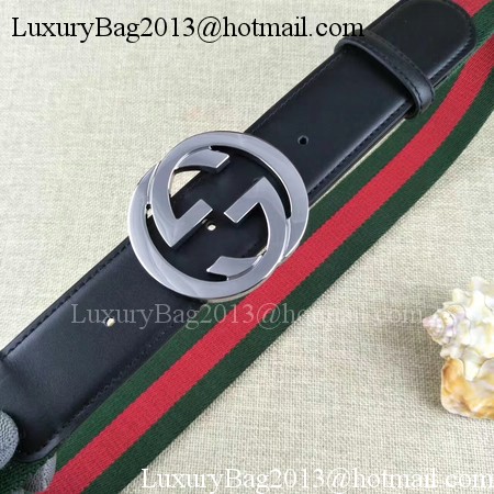 Gucci 40mm Leather Belt GG57562 Black