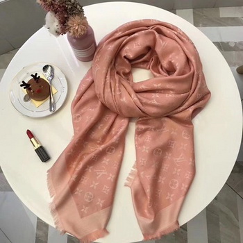 Louis Vuitton MONOGRAM DENIM Scarf M33695 Pink