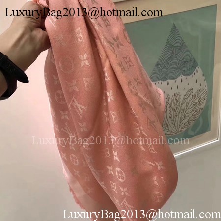 Louis Vuitton MONOGRAM DENIM Scarf M33695 Pink