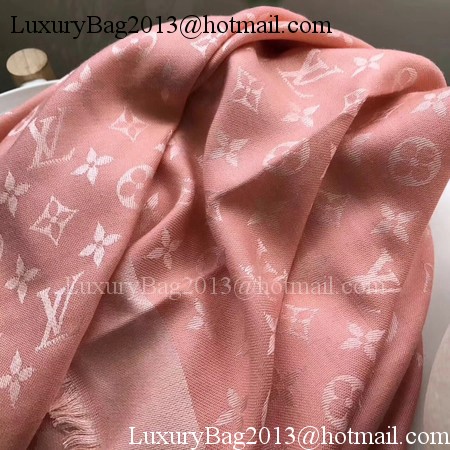 Louis Vuitton MONOGRAM DENIM Scarf M33695 Pink