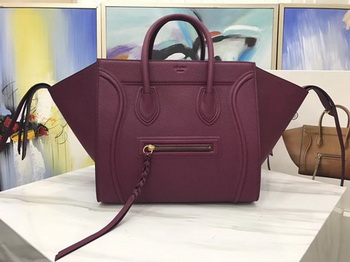 Celine Luggage Phantom Tote Bag Calfskin Leather CT3372 Wine