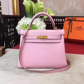 Hermes Kelly 32cm Shoulder Bag TOGO Leather KY32 Pink