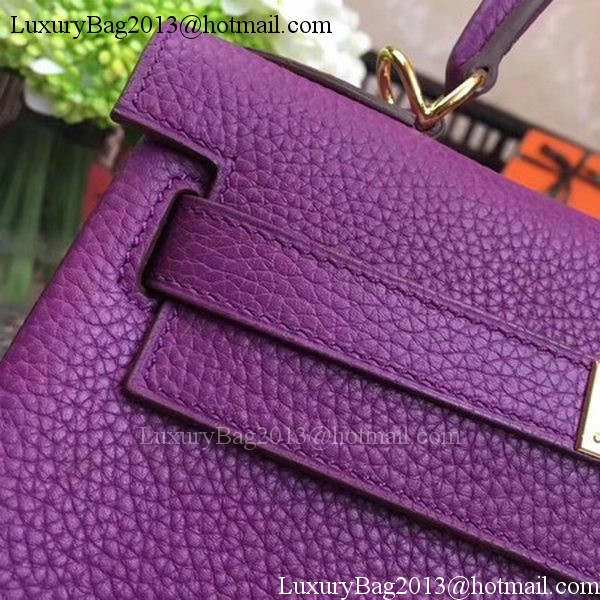 Hermes Kelly 32cm Shoulder Bag TOGO Leather KY32 Purple