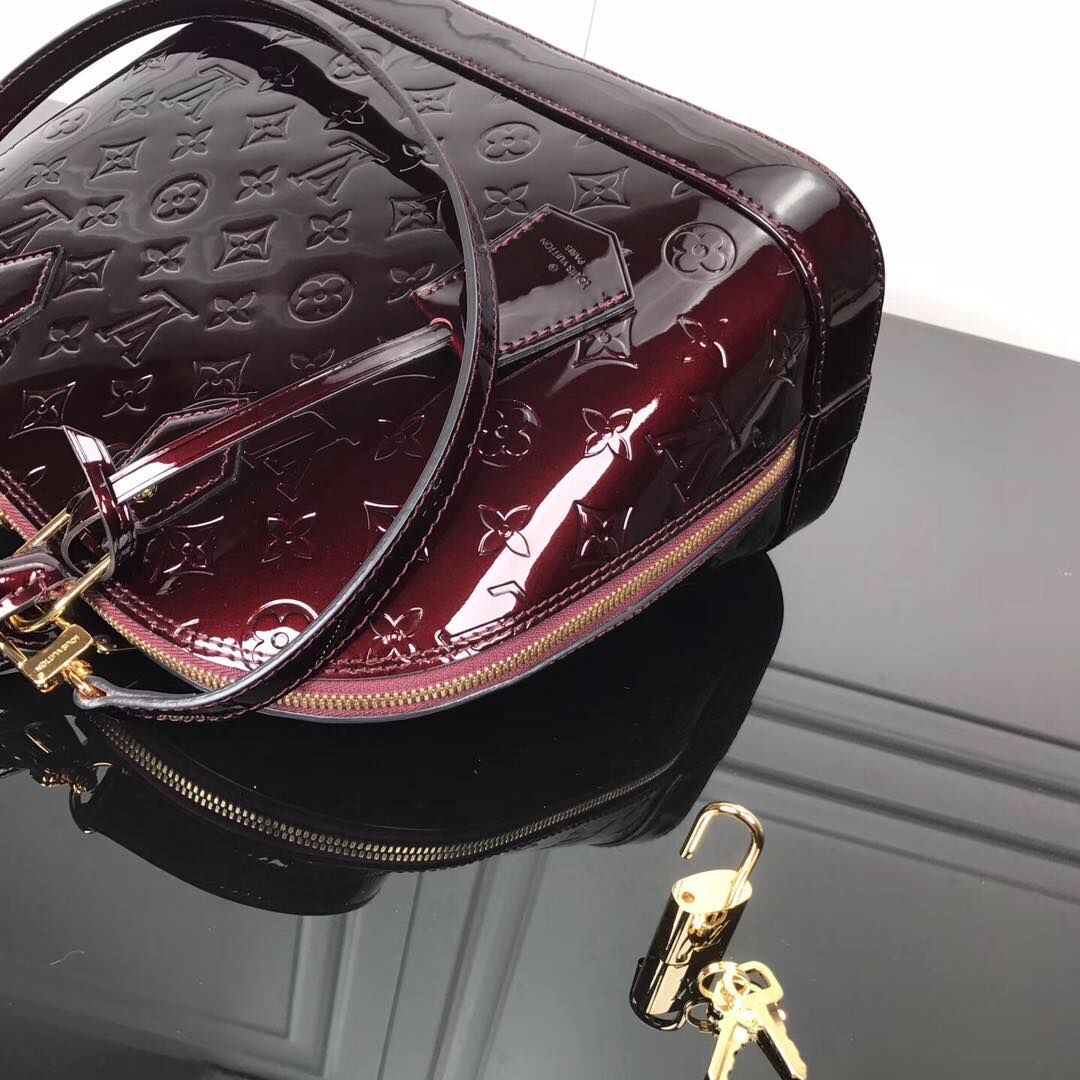 Louis Vuitton Monogram Vernis Alma M93595 Burgundy